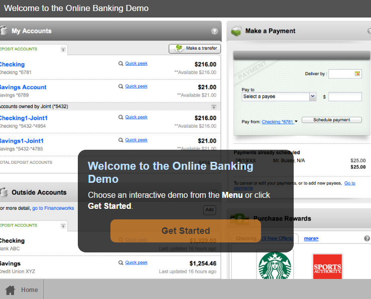 Online Banking demo