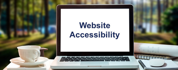 Laptop that reads Website Accessibility