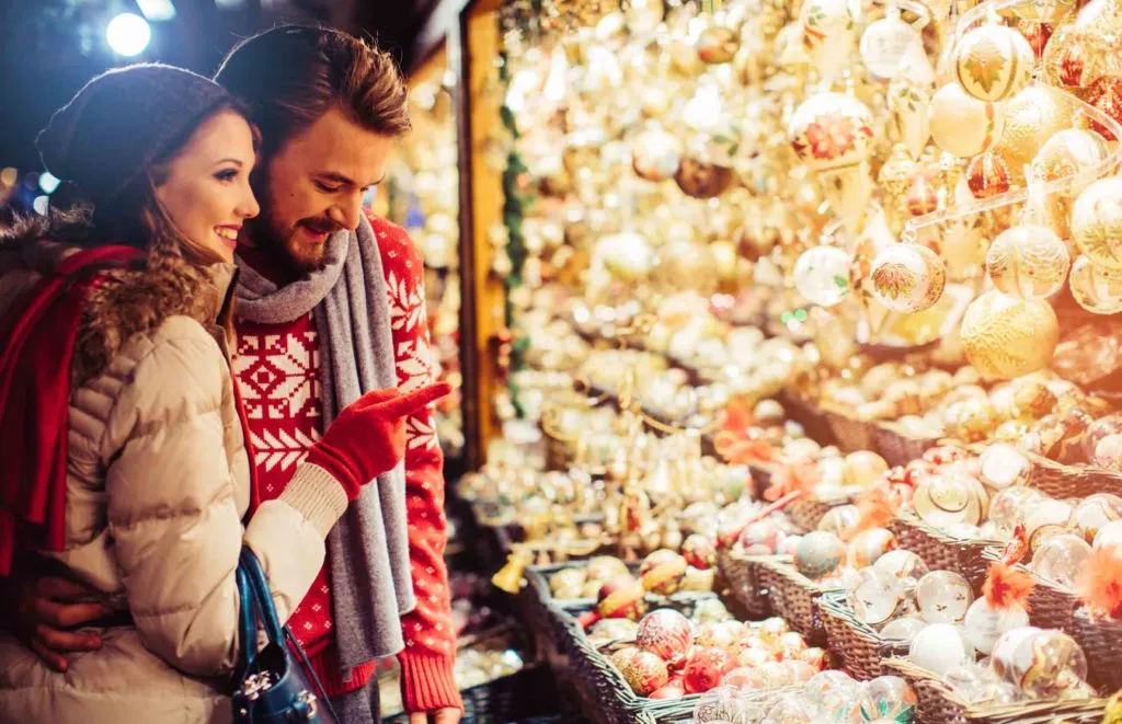 Man and Woman Window Shopping