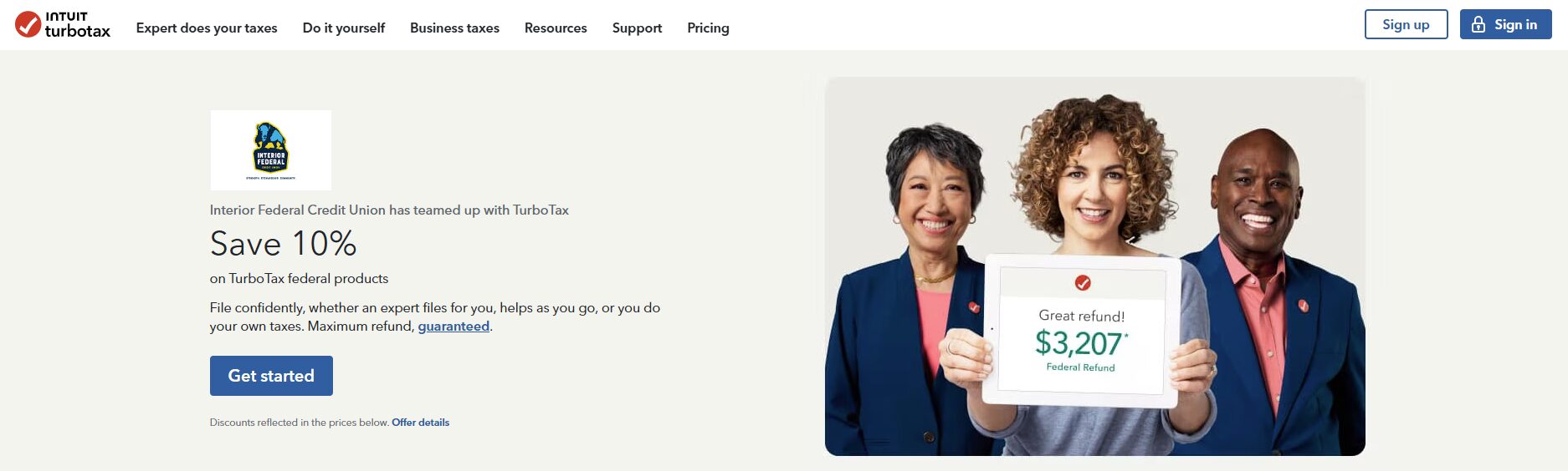 DB Turbotax page