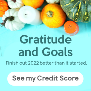 gratitude and goals | pumpkin and candles border